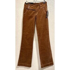 Royal Blue Vtg 2000s Y2K Brown Corduroy Western Bootcut Trouser Pants